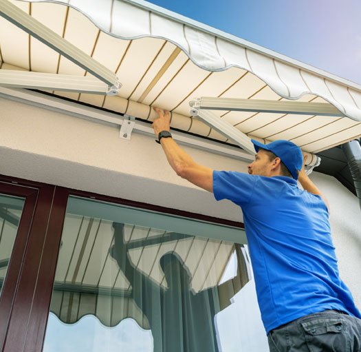 Instalación de toldo de terraza en vivienda de Torrejón de Ardoz