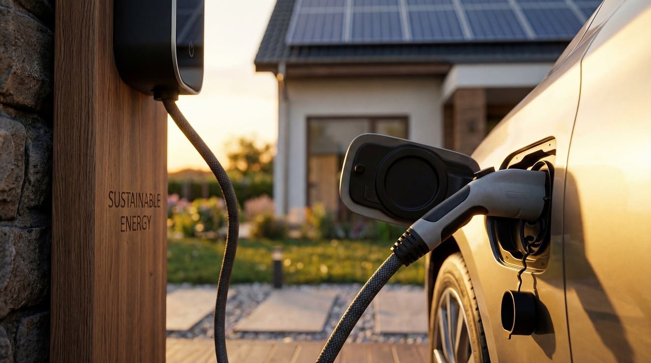 Punto de recarga para coche eléctrico en chalet de Pozuelo de Alarcón, Madrid